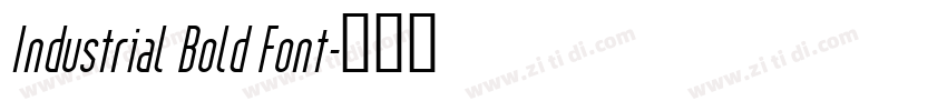 Industrial Bold Font字体转换